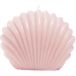 Bougie coquillage grand modèle 15x12,8xH9cm
