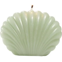 Bougie coquillage petit modèle 8,7x4,5xH6cm