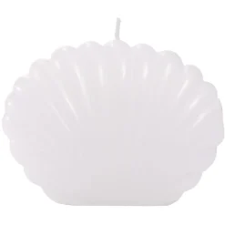 Bougie coquillage petit modèle 8,7x4,5xH6cm