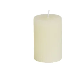 Bougie cylindrique Ø5xH7,5cm - 3 coloris