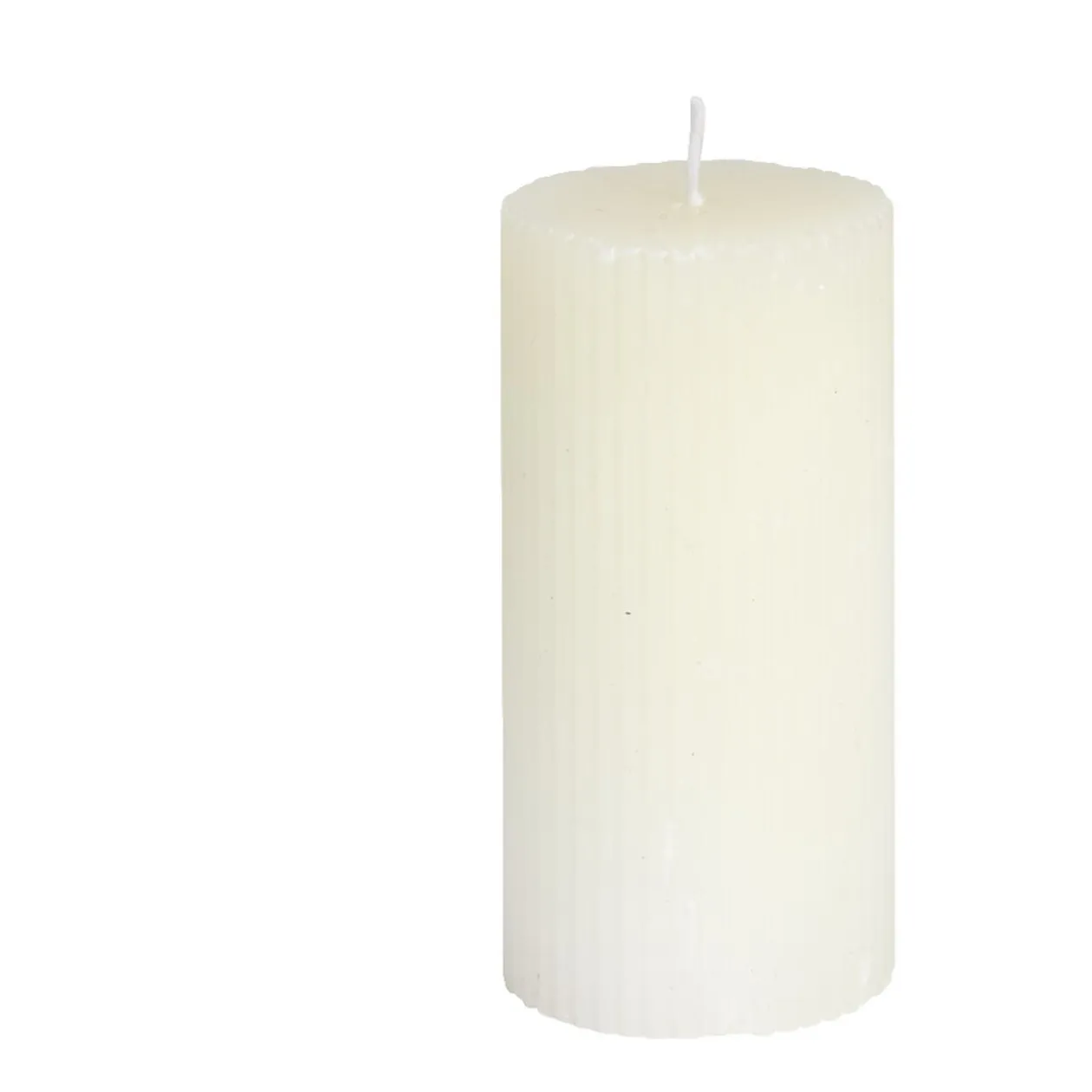 Bougie cylindrique Ø6xH12cm - 3 coloris