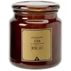 Bougie dans pot en verre marron senteur Coton < Gifi Sale