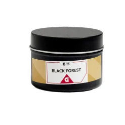 Bougie dans pot métal noir - Forêt noire