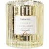 Bougie dans verre design relief senteur vanille gourmande < Gifi Online