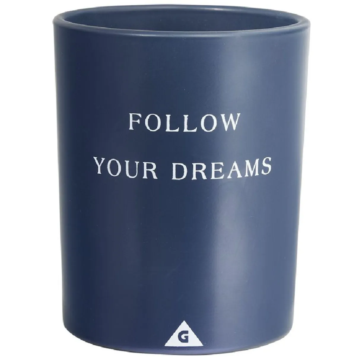 Bougie dans verre inscription Follow your dreams senteur monoï 40H < Gifi Clearance