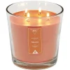 Bougie dans verre orange Ø13,5 cm