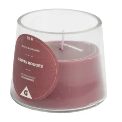 Bougie dans verre senteur fruits rouges Ø9xH7.5cm < Gifi Best