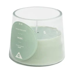 Bougie dans verre senteur musc Ø9xH7.5cm < Gifi Clearance