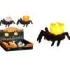Bougie décoration Halloween LED araignée plastique noir 9x7,5xH5cm (2 modèles) < Gifi Outlet