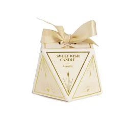 Bougie de table parfumée coffret forme diamant 6H