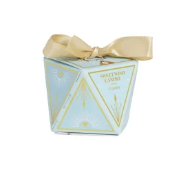 Bougie de table parfumée coffret forme diamant 6H