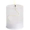 Bougie en verre à LED Ø8xH10cm < Gifi Best