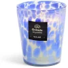 Bougie en verre soufflé Air Marin 82h Ø13xH16cm bleu