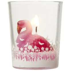 Bougie flamand rose H.6cm < Gifi New