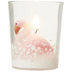 Bougie flamand rose H.6cm < Gifi New