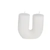 Bougie forme U 8x3,3xH7,5cm - 3 coloris < Gifi Discount
