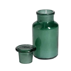 Bougie forme vase verre coloré Ø5,5xH11,5cm < Gifi