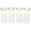 Bougie funéraire blanc H14cm x4
