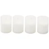 Bougie funéraire blanc Ø4,8xH6,3cm x4