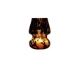 Bougie lampe 25H en verre marron et noir senteur oud Ø11,2xH15cm < Gifi Sale