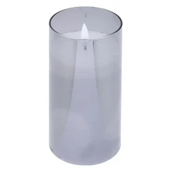 Bougie à LED argenté Ø7,5xH10cm x3