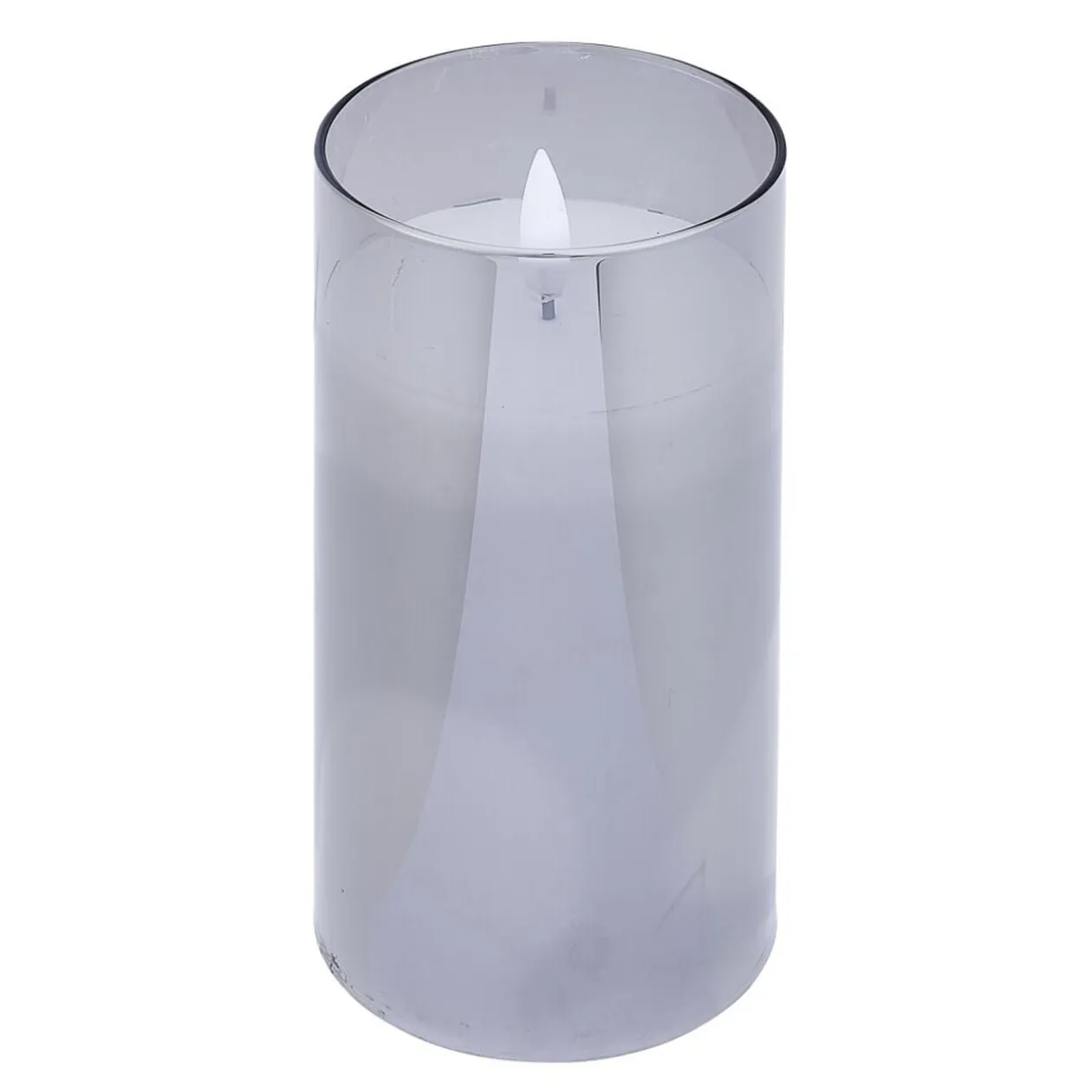 Bougie à LED argenté Ø7,5xH10cm x3