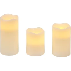 Bougie LED blanc chaud x3