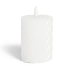Bougie LED blanche Ø7,5xH10cm < Gifi Outlet