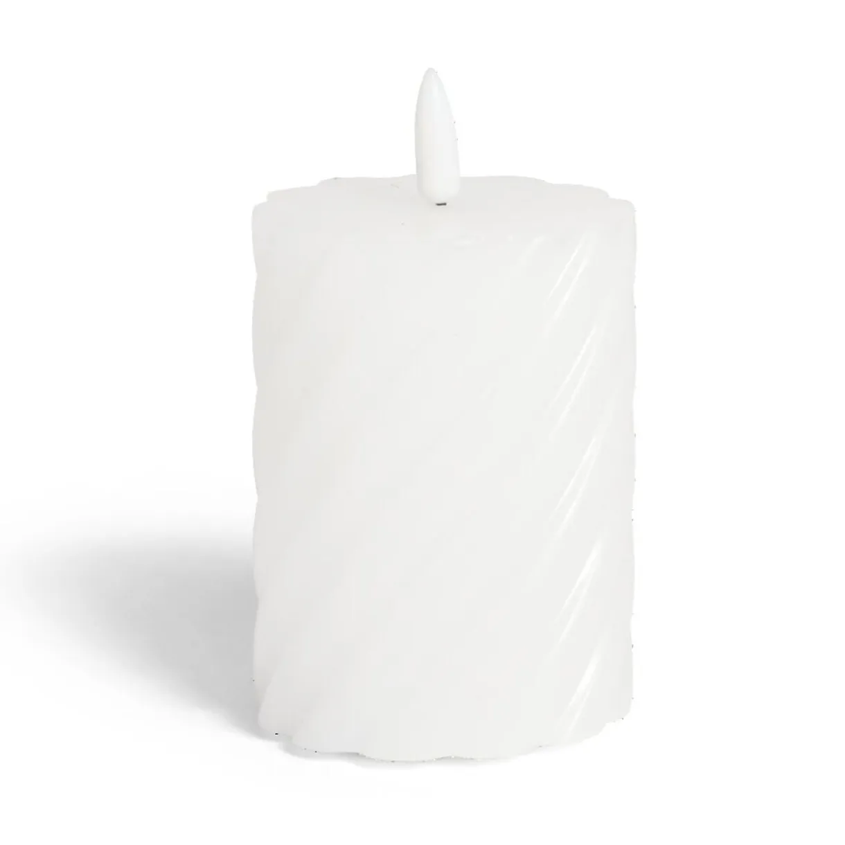 Bougie LED blanche Ø7,5xH10cm < Gifi Outlet