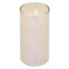 Bougie à LED doré Ø7,5xH10cm x3