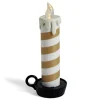 Bougie LED flamme effet fondant avec support (3 modèles)