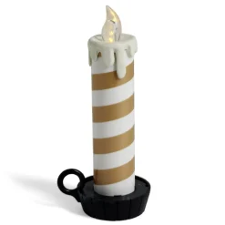 Bougie LED flamme effet fondant avec support (3 modèles)