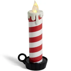 Bougie LED flamme effet fondant avec support (3 modèles)