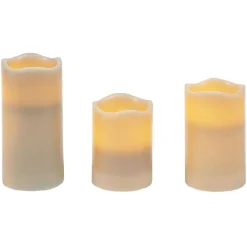 Bougie led x 3 gris < Gifi Best