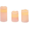 Bougie led x 3 rose < Gifi Best