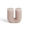 Bougie lettre U marron foncé 6x4xH9cm < Gifi Best