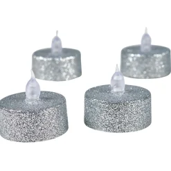 Bougie lumineuse argentée Noël x4 < Gifi Hot