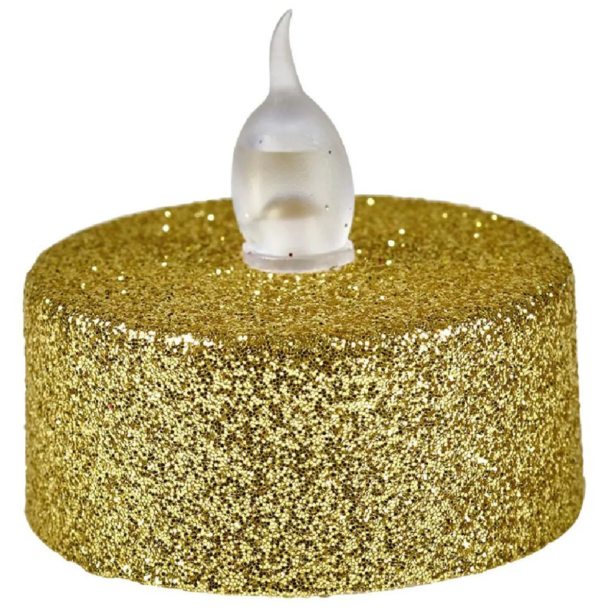 Bougie lumineuse dorée Noël x4