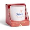 Bougie Merci pour cette année orange senteur vanille < Gifi Discount