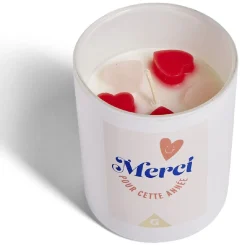 Bougie Merci pour cette année orange senteur vanille < Gifi Discount
