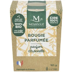 Bougie naturelle parfumée citronnelle Mességué < Gifi