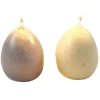 Bougie oeuf Pâques dans support Ø4xH6cm x4 < Gifi New