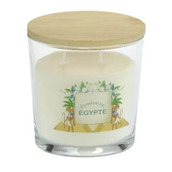 Bougie parfumée Ambiances Devineau 2 mèches Égypte senteur jasmin 30H