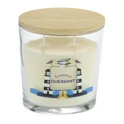 Bougie parfumée Ambiances Devineau 2 mèches Ouessant senteur embruns 30H