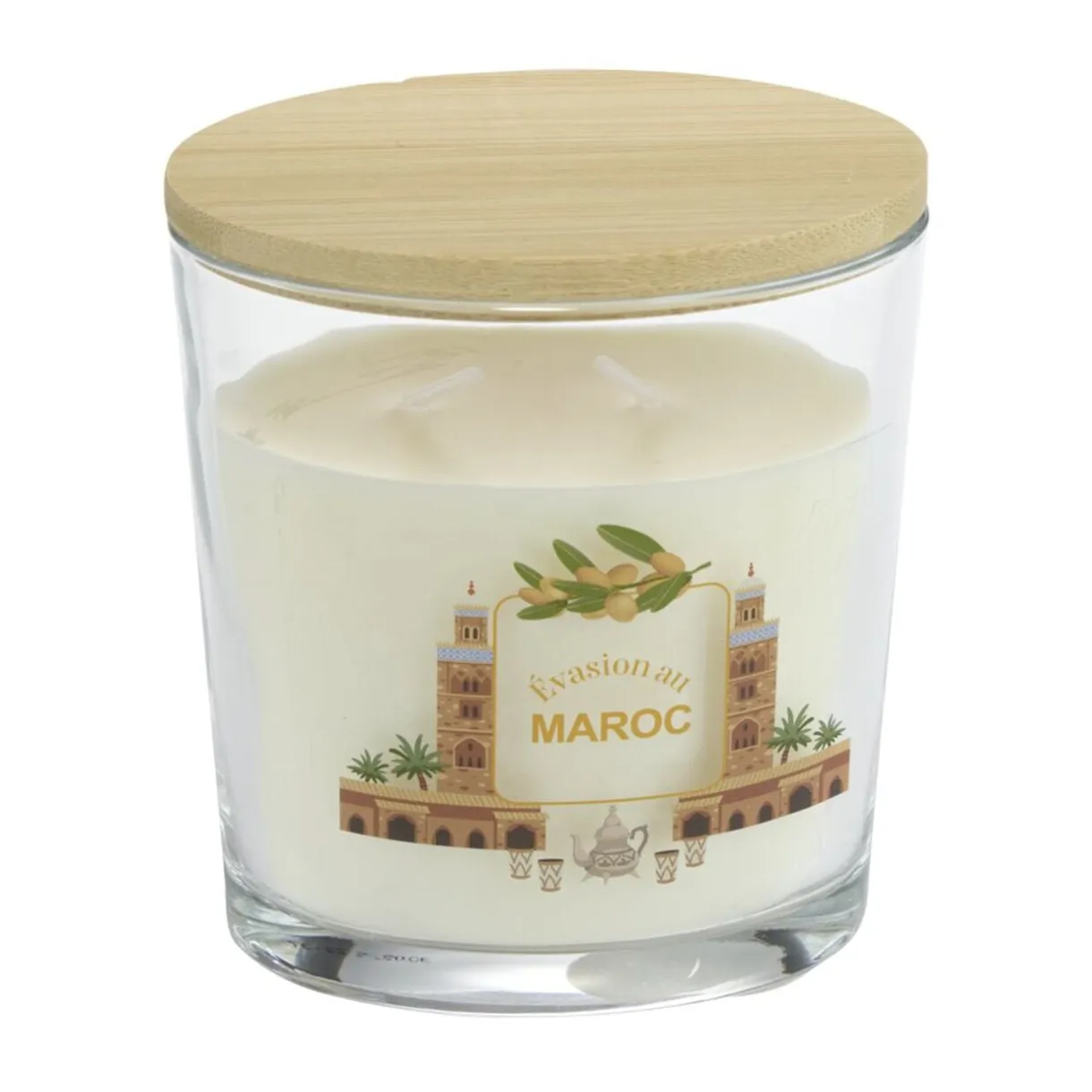 Bougie parfumée Ambiances Devineau 2 mèches Maroc senteur argan 30H < Gifi Best