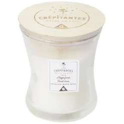 Bougie parfumée blanche Les crépitantes senteur linge frais 18H < Gifi New