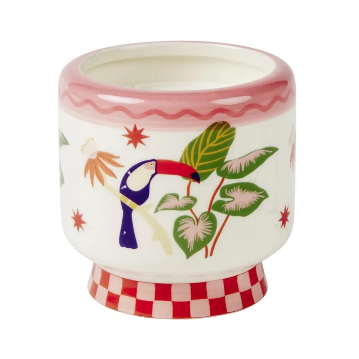 Bougie parfumée dans pot céramique motif animal tropical Ø8xH8cm (3 modèles) < Gifi Online