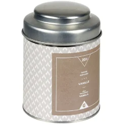 Bougie parfumée dans pot en métal senteur vanille < Gifi Online