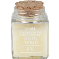Bougie parfumée dans pot en verre
