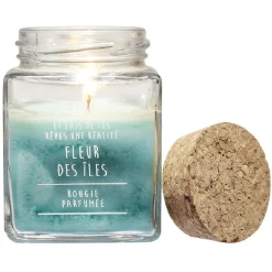 Bougie parfumée dans pot en verre